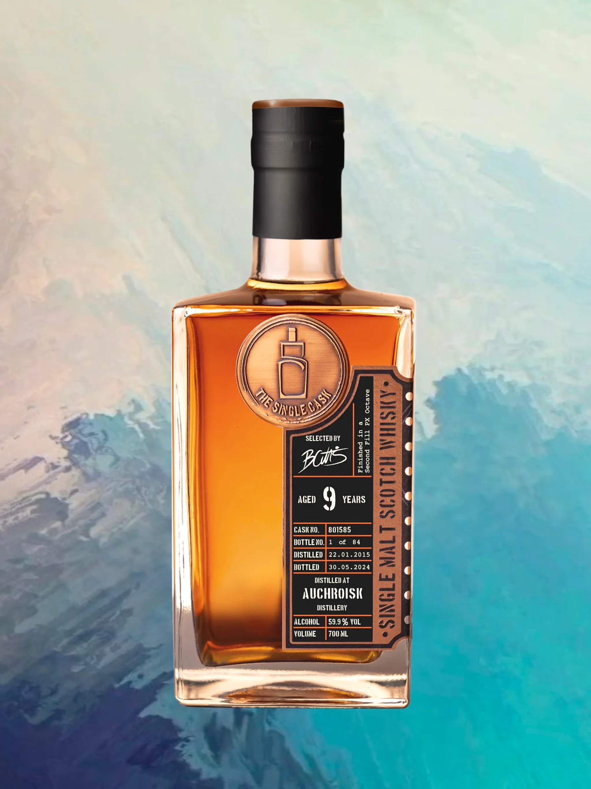 The Single Cask · Auchroisk · 9 Years · Cask 801585 bottle