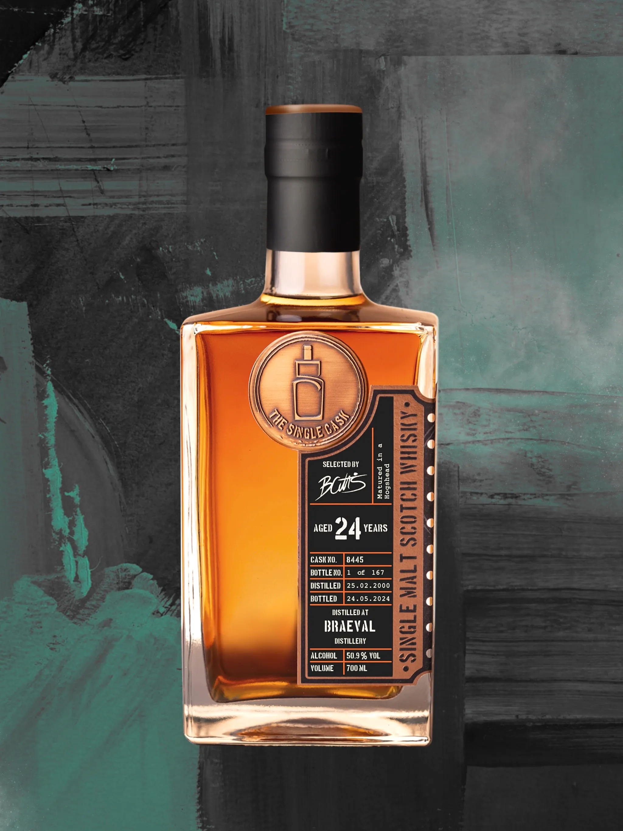 The Single Cask · Braeval · 24 Years · Cask 8445 bottle