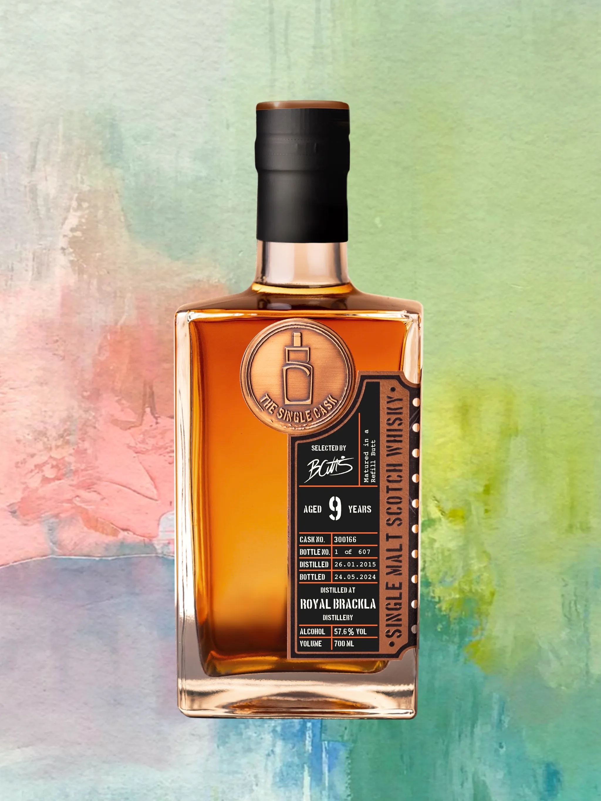 The Single Cask · Royal Brackla · 9 Years · Cask 300166 bottle