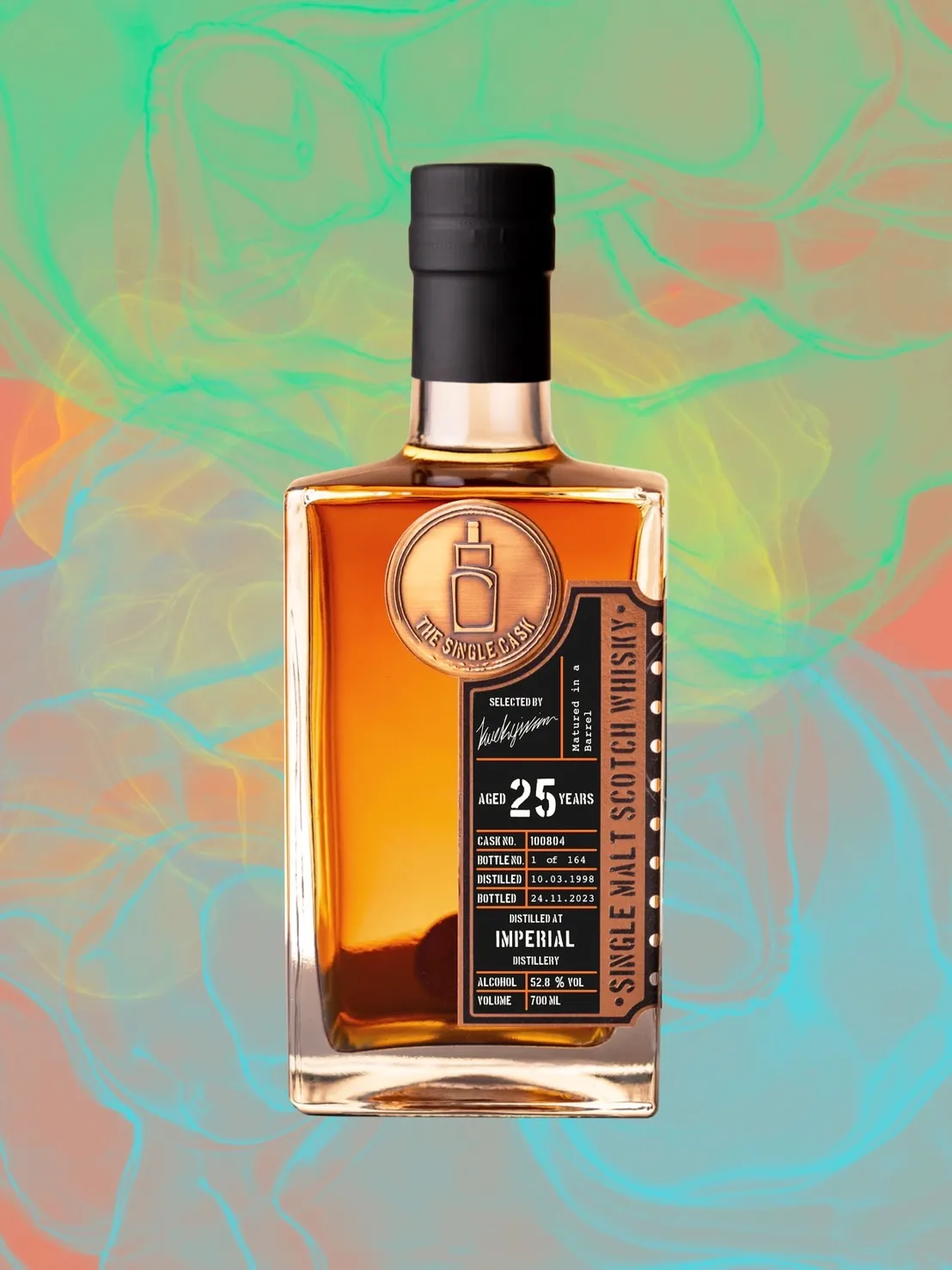 The Single Cask · Imperial · 25 Years · Cask 100804 bottle