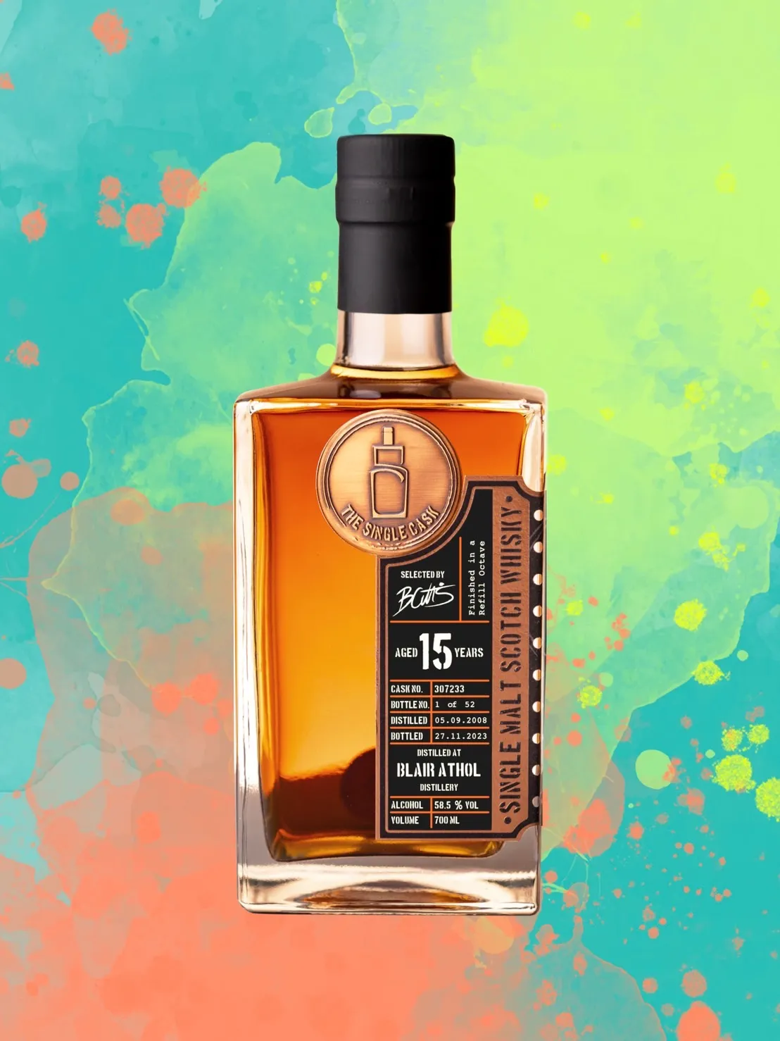 The Single Cask · Blair Athol · 15 Years · Cask 307233 bottle