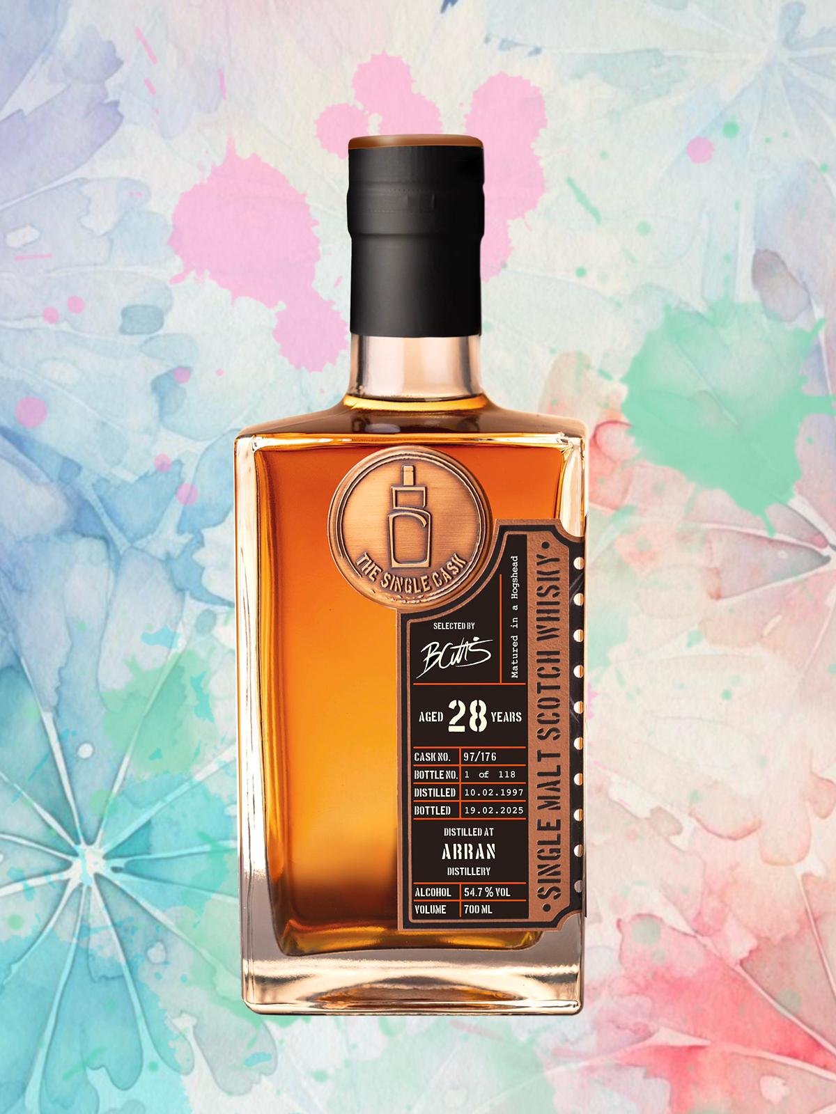 The Single Cask · Arran · 28 Years · Cask 97/176 bottle