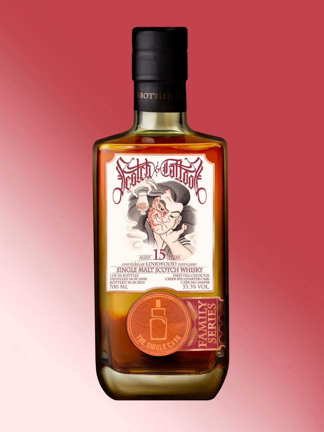 The Single Cask · Linkwood · 15 Years · Cask 304398 bottle