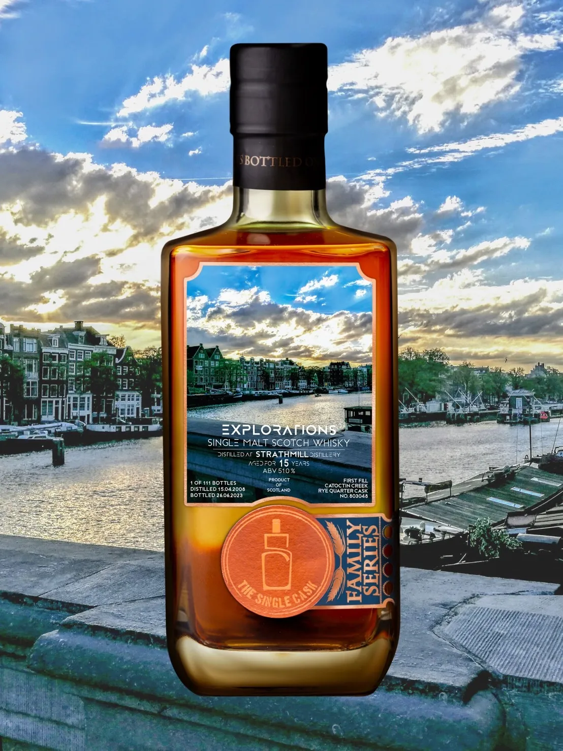 The Single Cask · Strathmill · 15 Years · Cask 803048 bottle