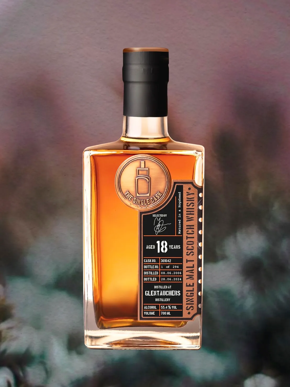 The Single Cask · Glentauchers · 18 Years · Cask 301042 bottle