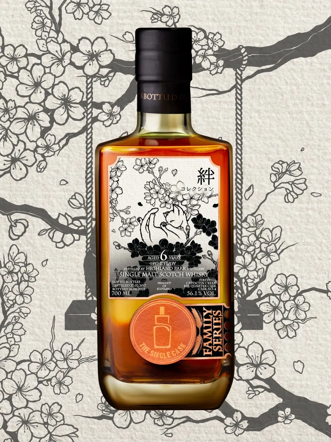 The Single Cask · Whitlaw · 6 Years · Cask 4 bottle