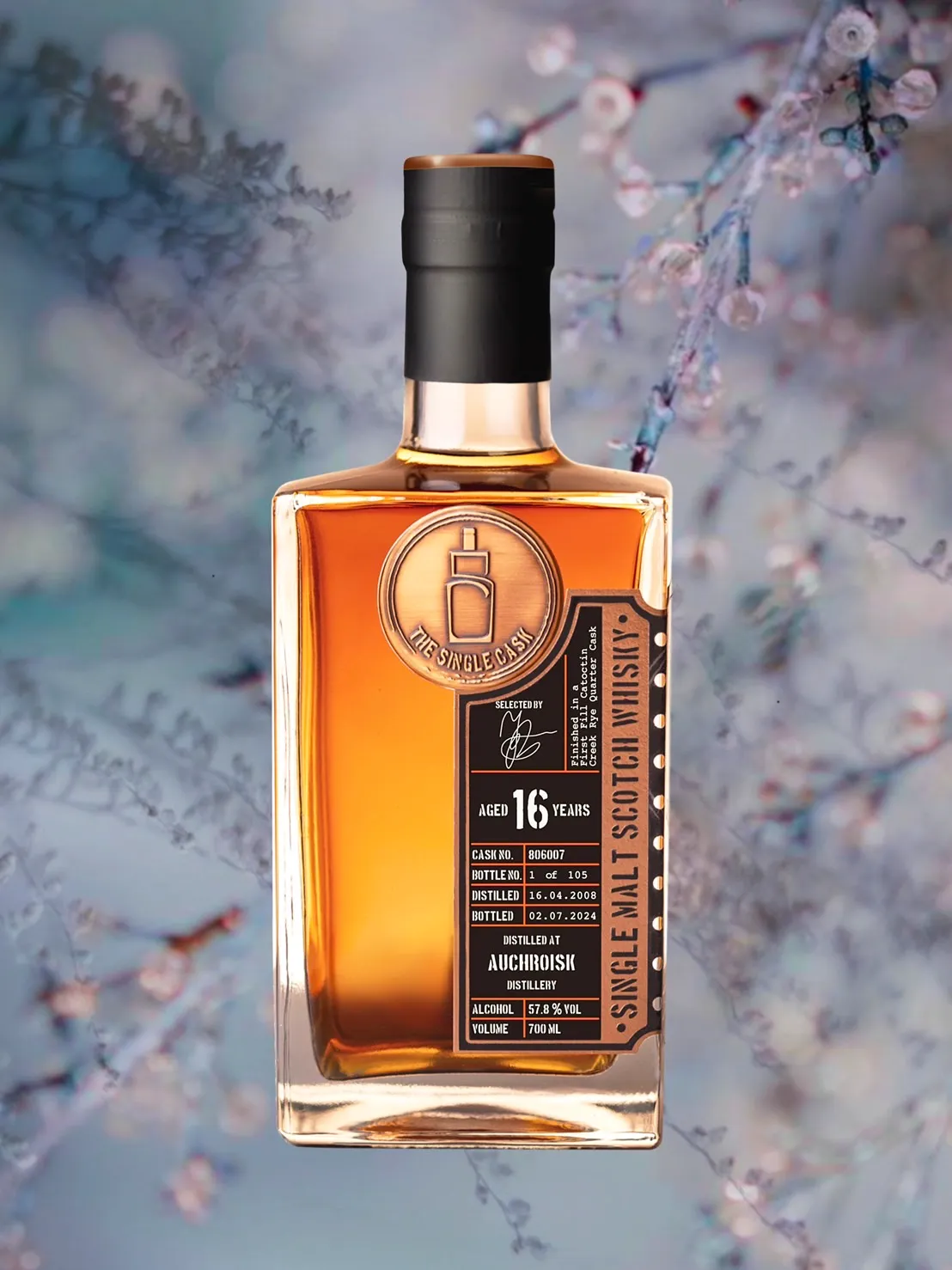 The Single Cask · Auchroisk · 16 Years · Cask 806007 bottle