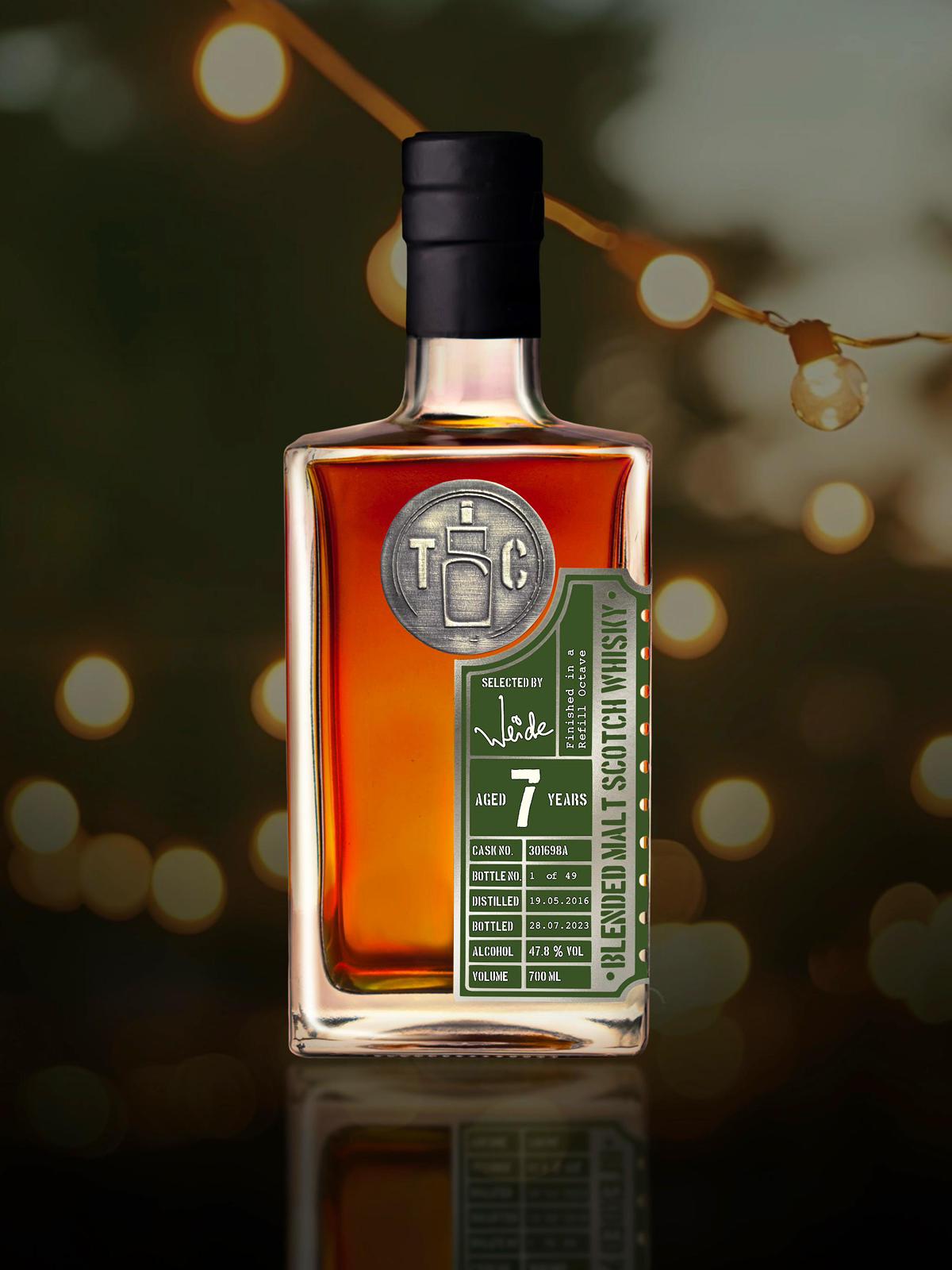 The Single Cask · Blended Malt · 7 Years · Cask 301698A bottle