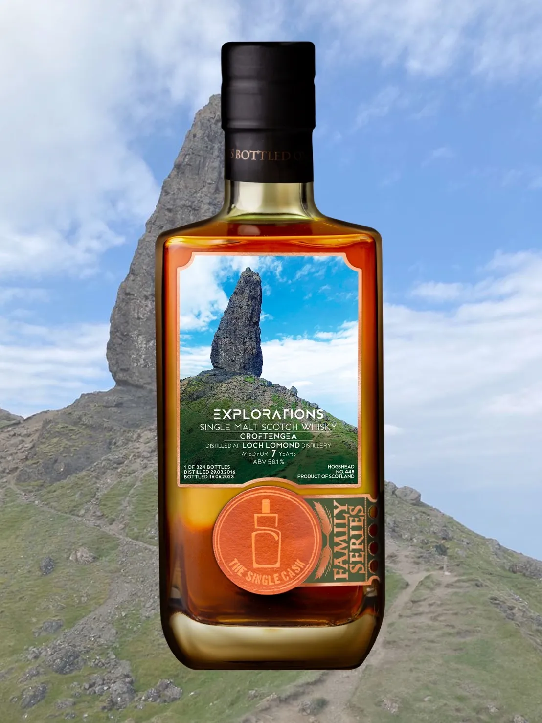 The Single Cask · Croftengea · 7 Years · Cask 448 bottle