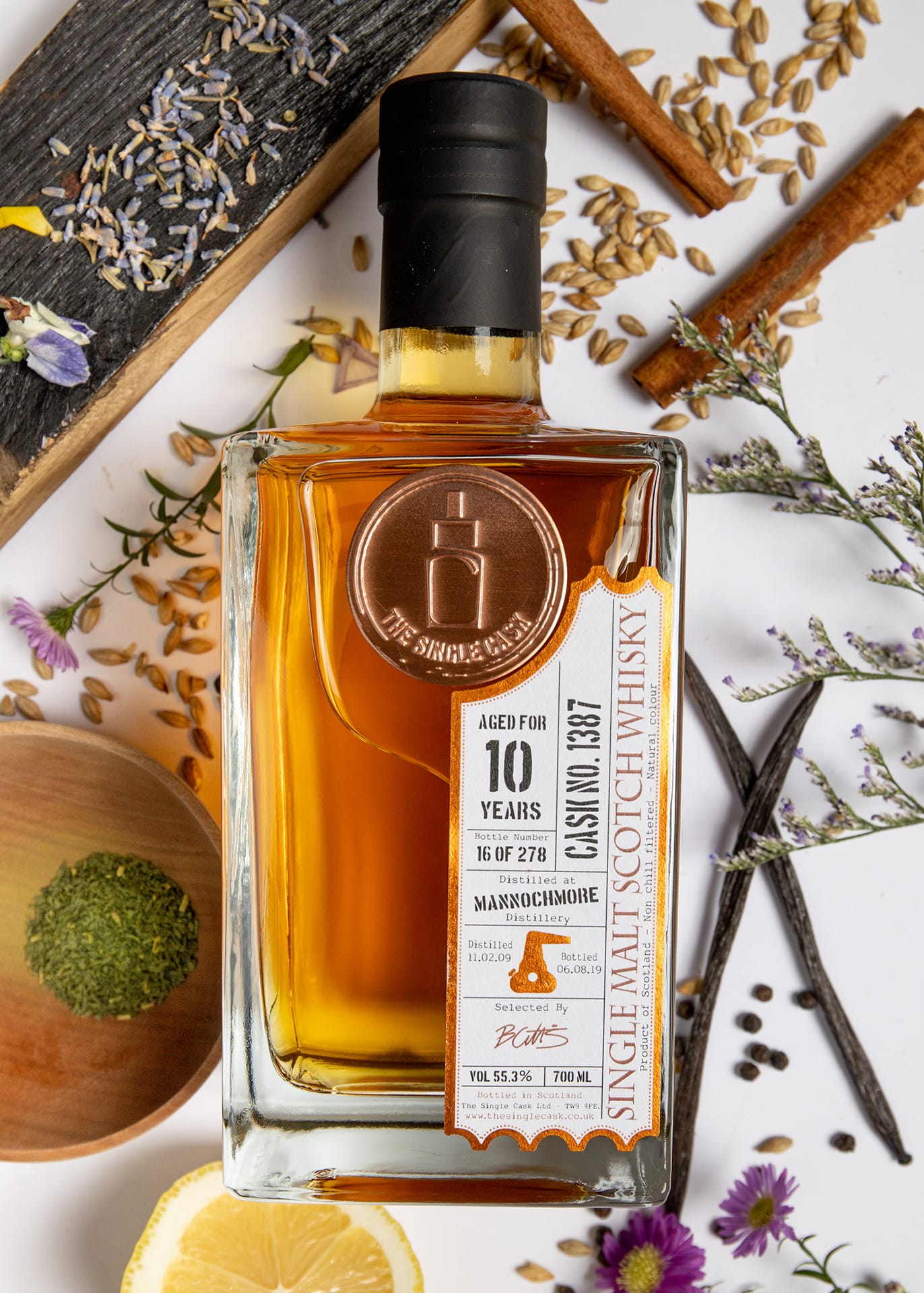 The Single Cask · Mannochmore · 10 Years · Cask 1387 bottle