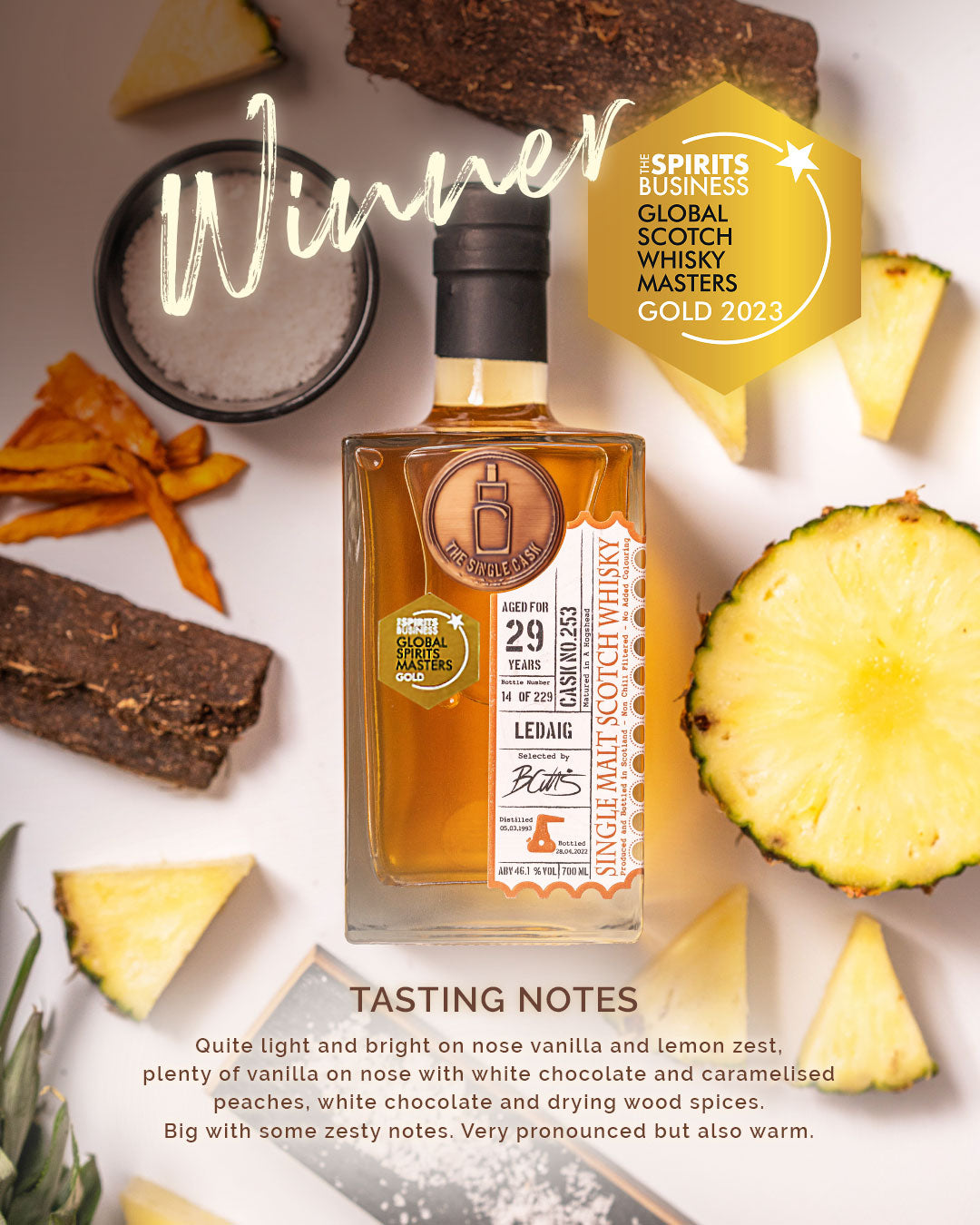 The Single Cask · Ledaig · 29 Years · Cask 253 bottle