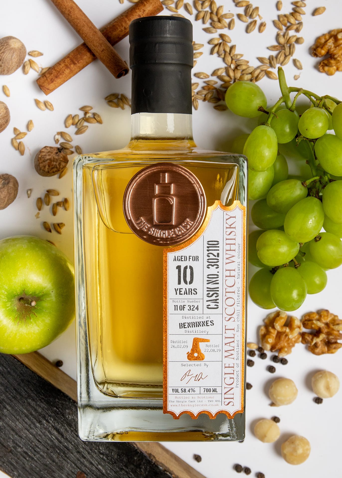 The Single Cask · Benrinnes · 10 Years · Cask 302110 bottle