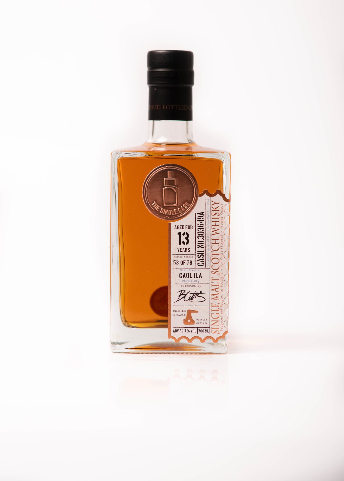 The Single Cask · Caol Ila · 13 Years · Cask 303649A bottle