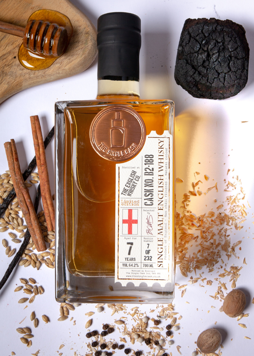 The Single Cask · The English Whisky Co. · 7 Years · Cask B2-188 bottle