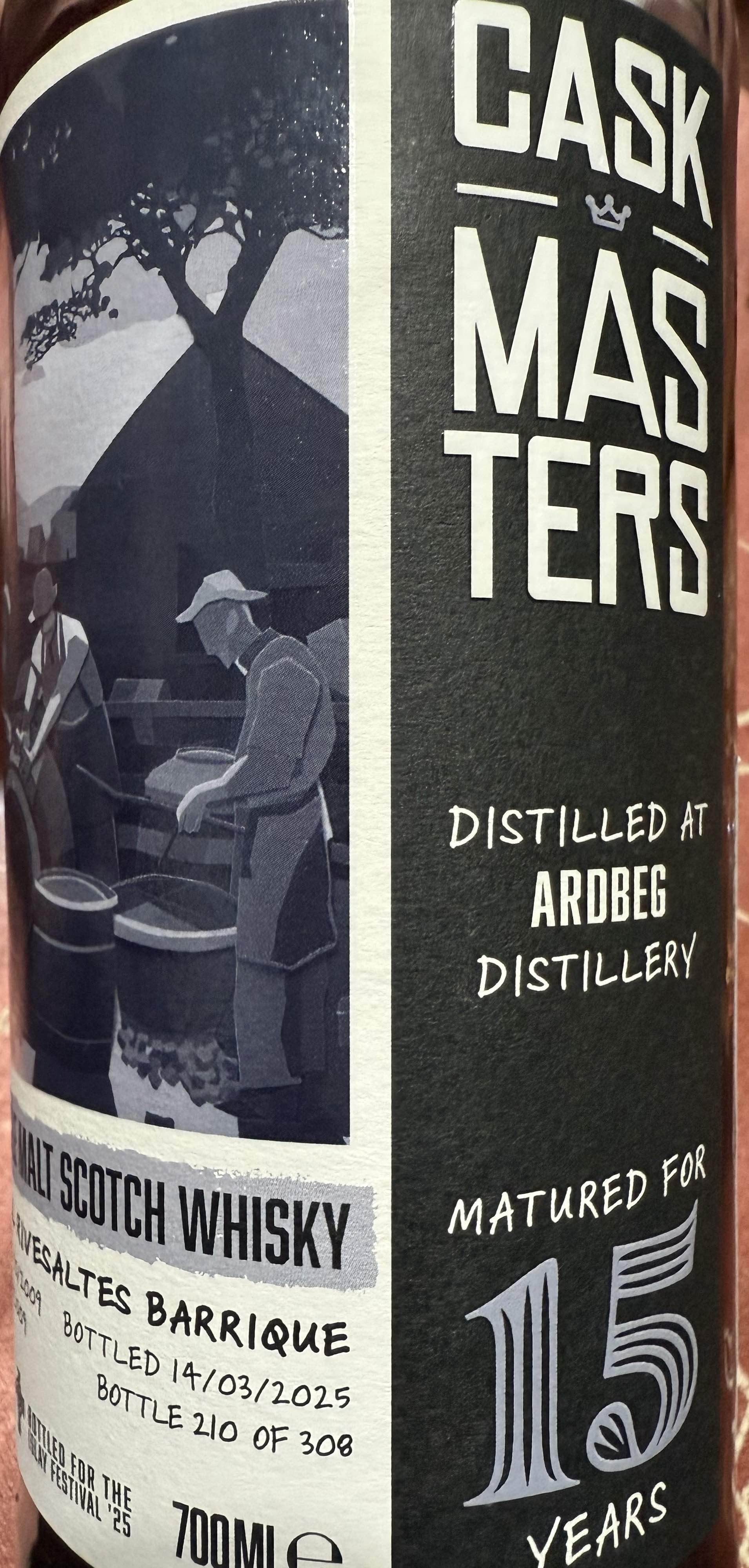 Cask Masters · Ardbeg · 15 Years · Cask 26001 bottle